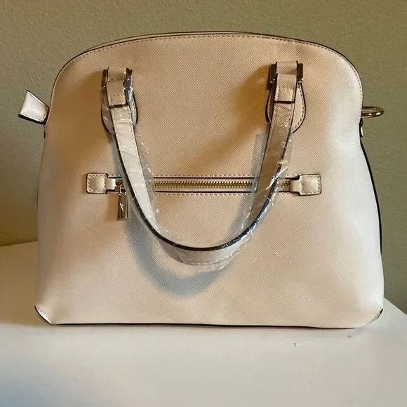 Vanessa Williams Off White Lush Round Satchel - Picture 2 of 5